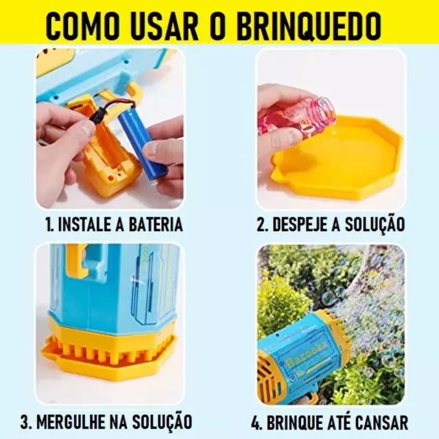 Máquina de Bolhas de Sabão Elétrica