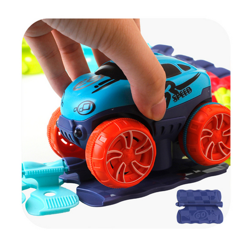 Pista de Corrida Mágica Flexível + Carrinho Elétrico