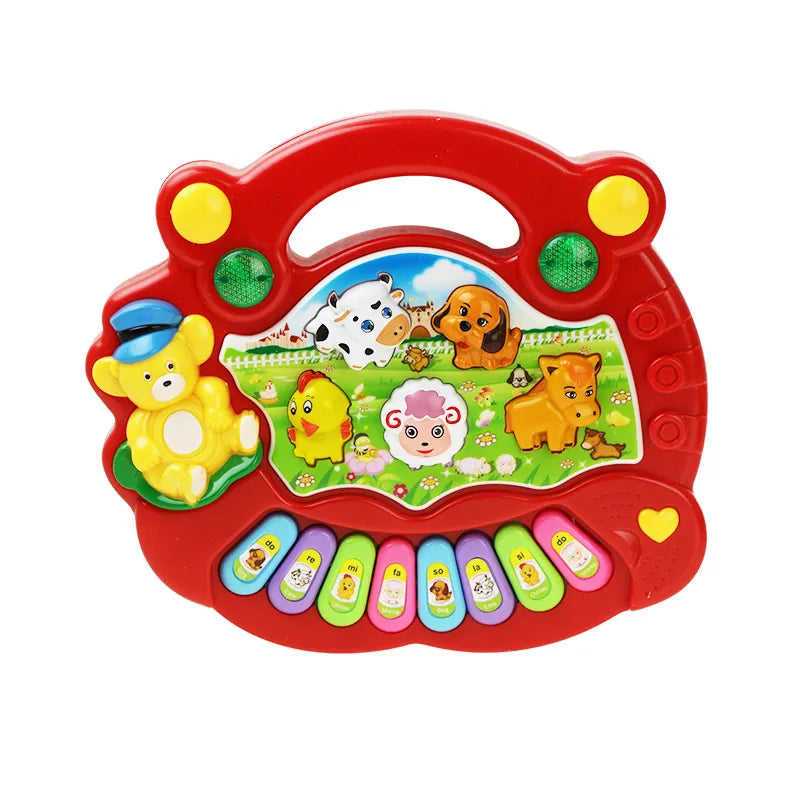 Brinquedo Musical Bebe Pianinho Vermelho