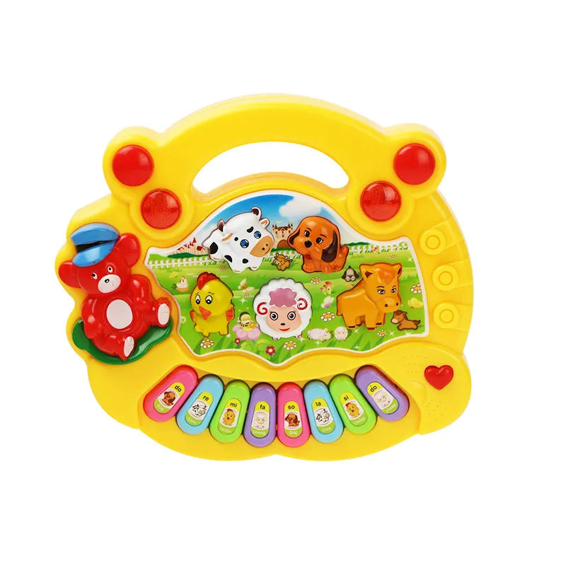 Brinquedo Musical Bebe Pianinho Amarelo